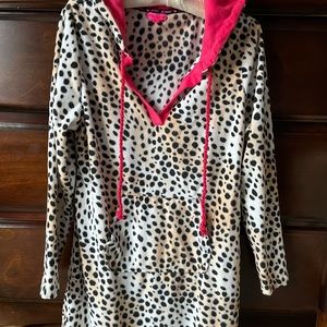 Betsey Johnson fleece sleep shirt